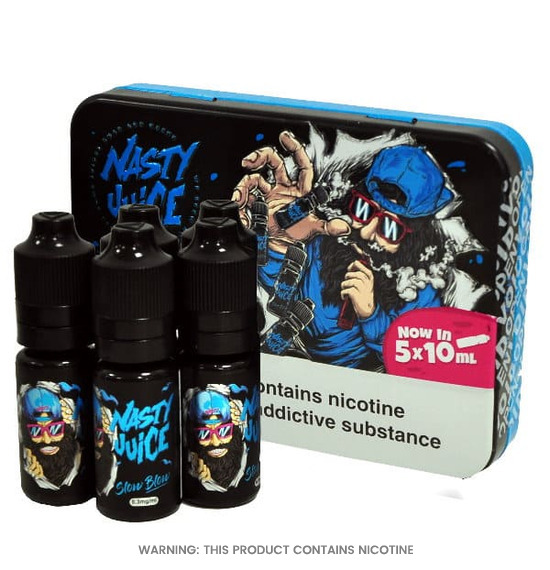Slow Blow Pack of 5 E-Liquid by Nasty Juice 