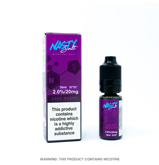 Nasty Juice ASAP Grape Nic Salt E-Liquid 10ml