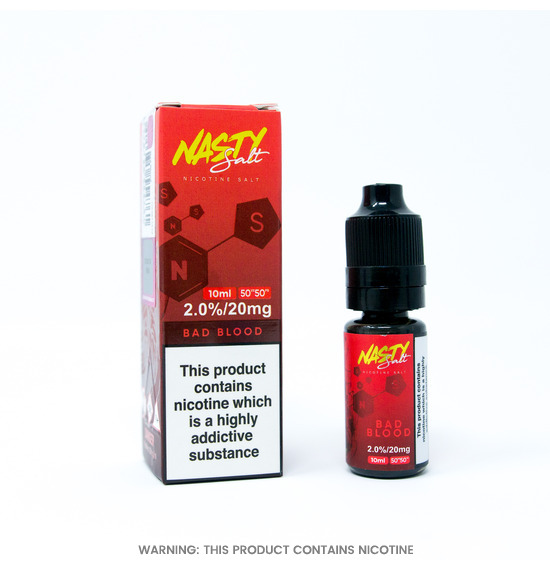 Bad Blood Nic Salt 10ml E-Liquid by Nasty Juice