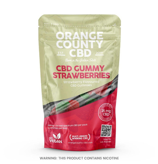 CBD Gummy Strawberries 