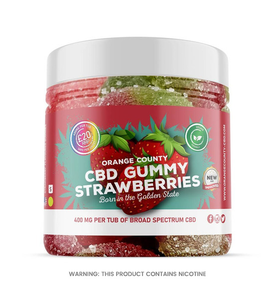 CBD Gummy Strawberries Edibles