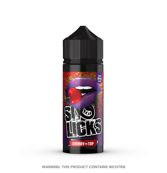 Six Licks Cherry on Top E-Liquid 100ml