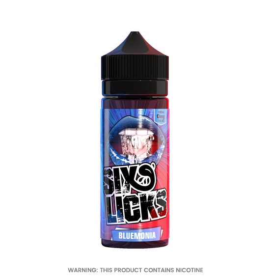 Six Licks Bluemonia E-Liquid 100ml