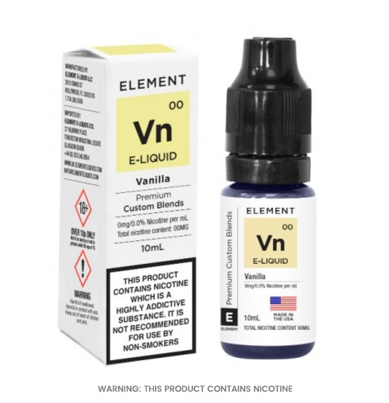 Element Vanilla 50/50 E-Liquid 10ml 